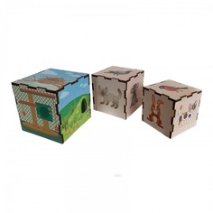 Деревянные игрушки Деревянная игрушка Paremo Сортер пирамидка Животные