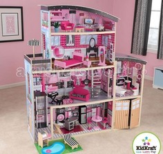 Кукольные домики и мебель KidKraft Большой кукольный дом Сияние с мебелью 30 элементов