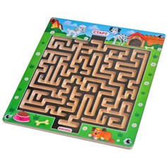 Деревянные игрушки Деревянная игрушка Paremo Лабиринт с шариком Собачья компания