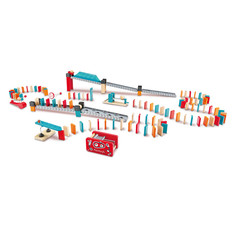 Деревянные игрушки Деревянная игрушка Hape Настольная игра Падающее домино - Фабрика роботов