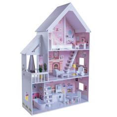 Кукольные домики и мебель Paremo Деревянный кукольный домик Стейси Авенью с мебелью (15 предметов)
