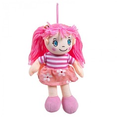 Мягкие игрушки Мягкая игрушка ABtoys Кукла в розовом платье 20 см