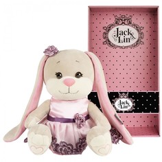 Мягкие игрушки Мягкая игрушка Jack&Lin Зайка в вечернем розовом платье 25 см