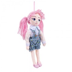 Куклы и одежда для кукол ABtoys Кукла с розовыми волосами в шортах 35 см
