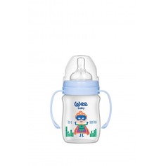 Бутылочки Бутылочка WeeBaby с широким горлышком и ручками Classic Plus Супермен 150 мл