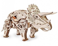 Сборные модели Eco Wood Art 3D EWA Динозавр Трицератопс