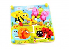 Деревянные игрушки Деревянная игрушка Tooky Toy Лабиринт Веселая полянка