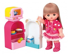 Кукольные домики и мебель Kawaii Mell Микроволновка с холодильником для Милой Мелл