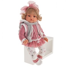 Куклы и одежда для кукол Munecas Antonio Juan Кукла Лорена в розовом озвученная 42 см