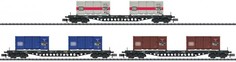 Железные дороги Trix Набор грузовых вагонов для комбинированных грузов