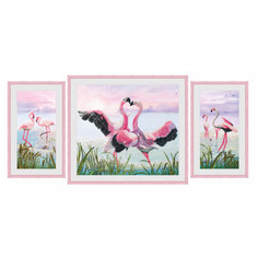 Наборы для вышивания Нова Слобода Набор для вышивания СР №42 6550 Танец фламинго 60x30 см