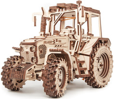 Сборные модели Eco Wood Art Сборная модель деревянная 3D Ewa Трактор Беларус 82