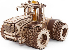 Сборные модели Eco Wood Art Конструктор деревянный 3D Ewa Трактор Кировец К-7М