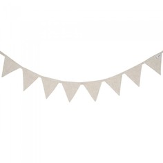 Товары для праздника VamVigvam Гирлянда из 8 флажков из льна 1.5 м