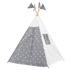 Палатки-домики VamVigvam Большой вигвам Звездопад с окном и карманом + флажки 130x130