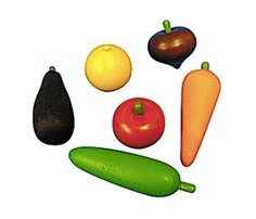 Деревянные игрушки Деревянная игрушка RNToys Набор Овощи