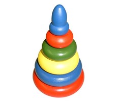 Деревянные игрушки Деревянная игрушка RNToys Пирамидка (6 деталей)