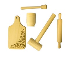 Деревянные игрушки Деревянная игрушка RNToys Кухонный набор малый