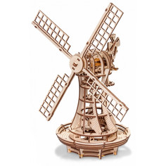 Деревянные игрушки Деревянная игрушка Eco Wood Art Конструктор 3D Ветряная мельница механическая