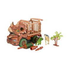 Машины Pit Stop Машинка-Конструктор Динозавр Трак Трицератопс 16 см