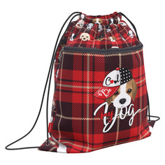 Мешки для обуви ErichKrause Мешок для обуви с карманом на молнии Cute Dog 500х410 мм