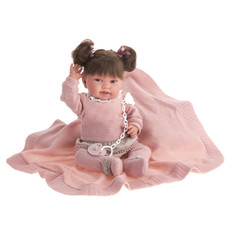 Куклы и одежда для кукол Munecas Antonio Juan Кукла малышка Ника в розовом мягконабивная 40 см