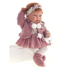 Куклы и одежда для кукол Munecas Antonio Juan Кукла малышка Саманта в розовом 40 см