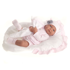 Куклы и одежда для кукол Munecas Antonio Juan Кукла младенец Аманда в розовом мягконабивная 40 см