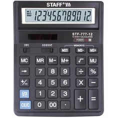 Канцелярия Staff Калькулятор настольный STF-777 12 разрядов
