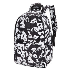 Школьные рюкзаки Brauberg Рюкзак Positive универсальный c потайным карманом Pandas 42х28х14 см