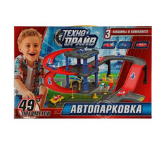 Машины Технодрайв Автопарковка с машинками (49 предметов)