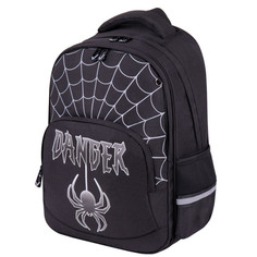 Школьные рюкзаки Brauberg Рюкзак Soft 2 отделения Dangerous spider светящийся 40х31х15 см
