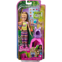 Куклы и одежда для кукол Barbie Набор игровой Кемпинг Стейси с питомцем и аксессуарами