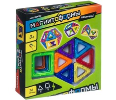 Конструкторы Конструктор Bondibon магнитный Магнитоформы 14 деталей ВВ4401