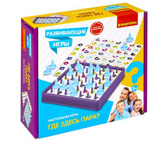 Настольные игры Bondibon Настольная развивающая игра Где здесь пара?