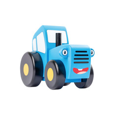 Деревянные игрушки Деревянная игрушка Мультифан Синий Трактор микро