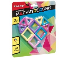 Конструкторы Конструктор Bondibon магнитный Магнитоформы (10 деталей)