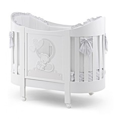 Детские кроватки Детская кроватка Italbaby Love Oval с матрасом и комплектом белья (4 предмета)