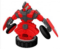 Роботы Spin Racers Волчок-трансформер 2 в 1 Хитрец