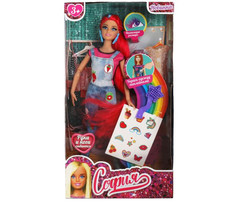 Куклы и одежда для кукол Карапуз Кукла София с наклейками