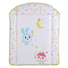 Накладки для пеленания Polini kids Матрас для пеленания Малышарики Солнечный день с бортиками 70х50