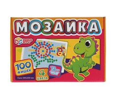 Умные игры Дракон Мозаика пластиковая 100 фишек