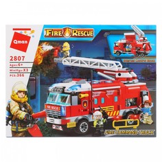 Конструкторы Конструктор Enlighten Brick Пожарная машина с фигурками (366 деталей)