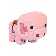 Мягкие игрушки Мягкая игрушка Minecraft Happy Explorer Saddled Pig 16 см