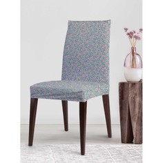 Аксессуары для мебели JoyArty Декоративный велюровый чехол на стул со спинкой Маленькие розовые цветы