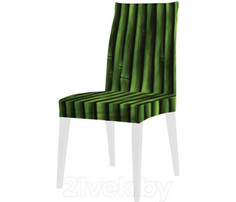 Аксессуары для мебели JoyArty Декоративный чехол на стул Бамбуковые стебли со спинкой велюровый
