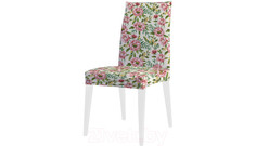 Аксессуары для мебели JoyArty Декоративный чехол на стул Цветочные и листьевые переплетения со спинкой велюровый