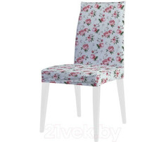 Аксессуары для мебели JoyArty Декоративный чехол на стул Розовые цветочные бутоны со спинкой велюровый