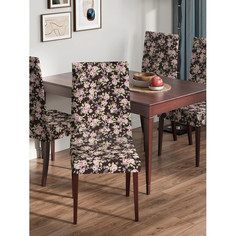 Аксессуары для мебели JoyArty Декоративный чехол на стул со спинкой Пастельно-розовая поляна цветов
