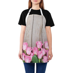 Хозяйственные товары JoyArty Фартук женский для готовки Розы на деревянных досках